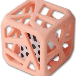 Malarkey kids                    Hochet cube de dentition    Rose Pêche