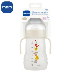 MAM BABY Biberon de transition Beige/Crème 220 ml
