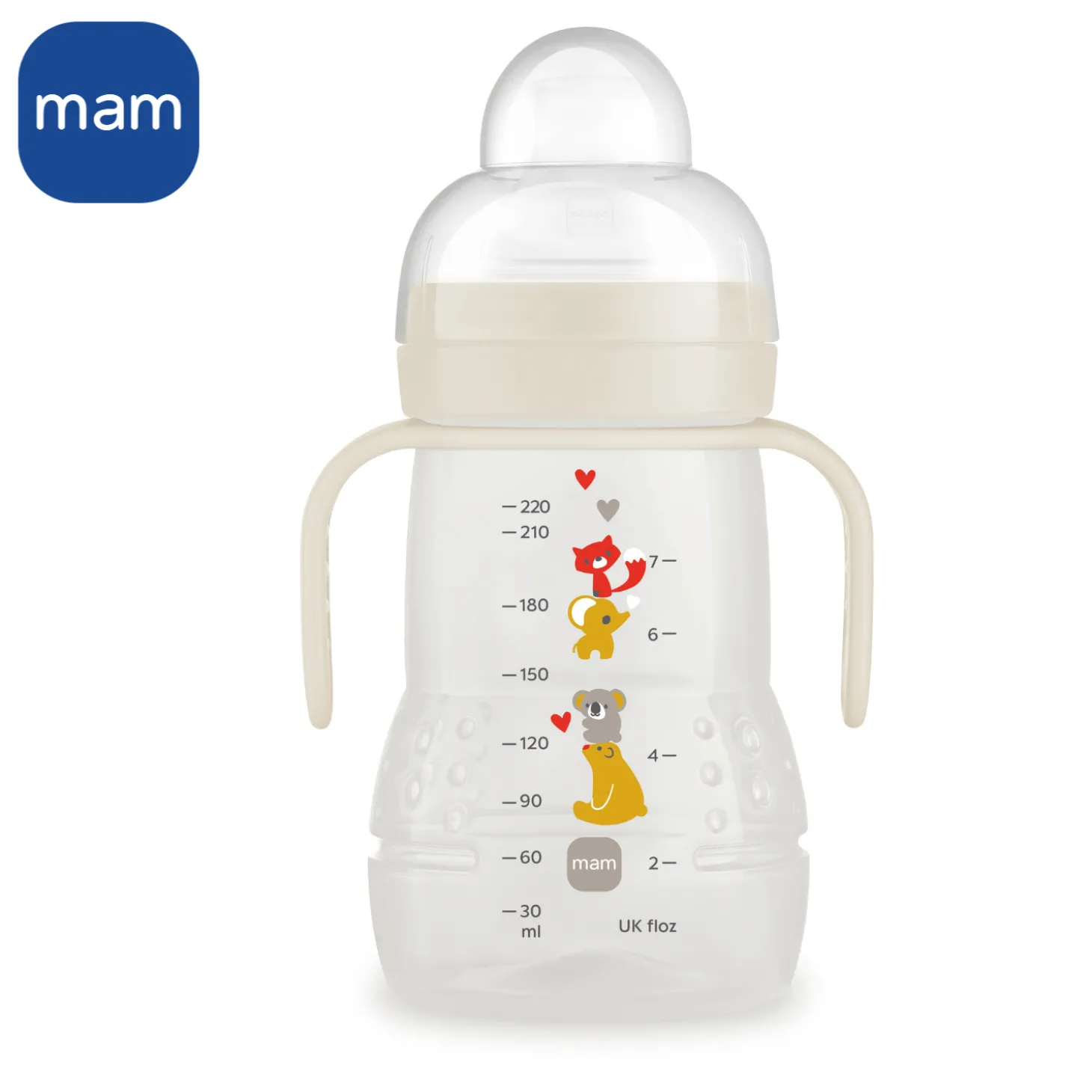 MAM BABY Biberon de transition Beige/Crème 220 ml