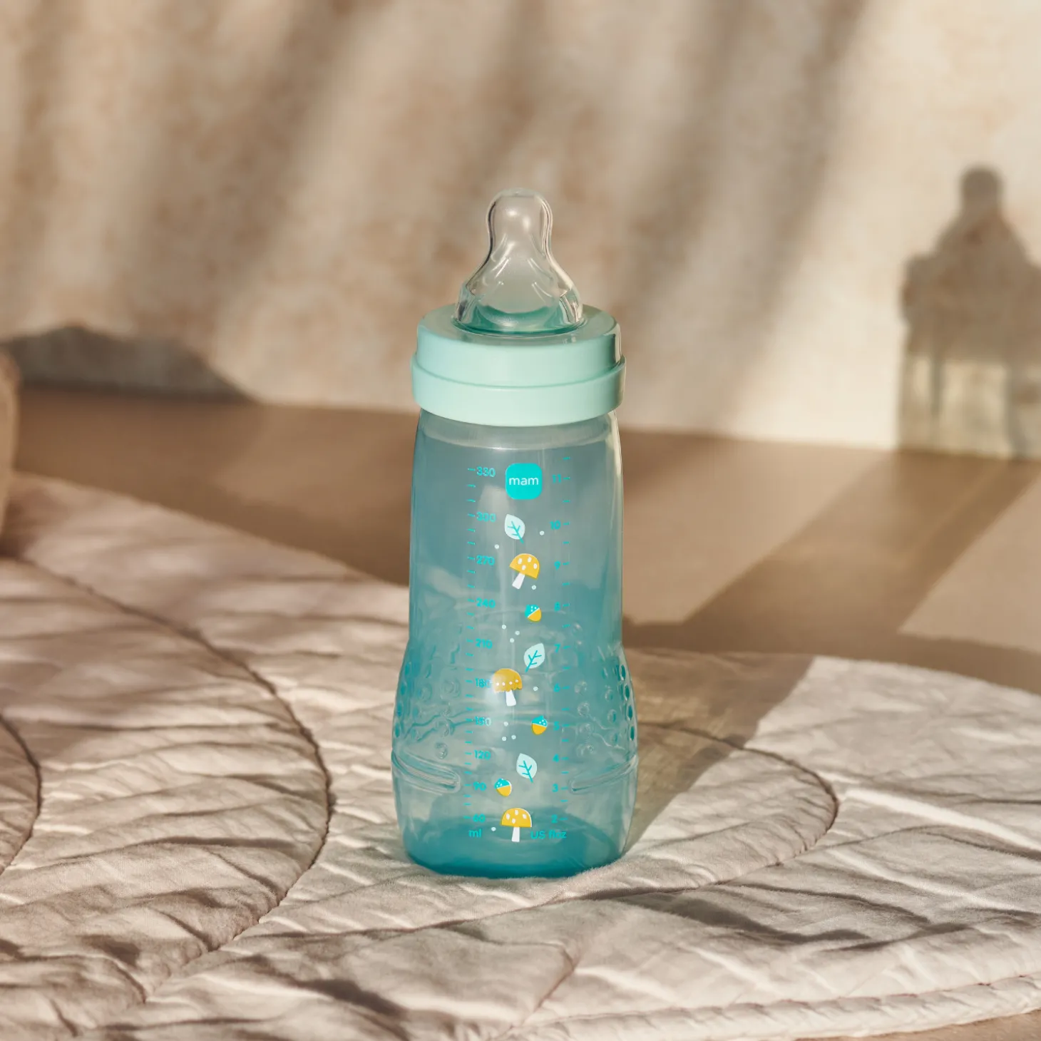 MAM BABY Biberon Easy Active Coloré Tétine Débit X Ice 330 ml