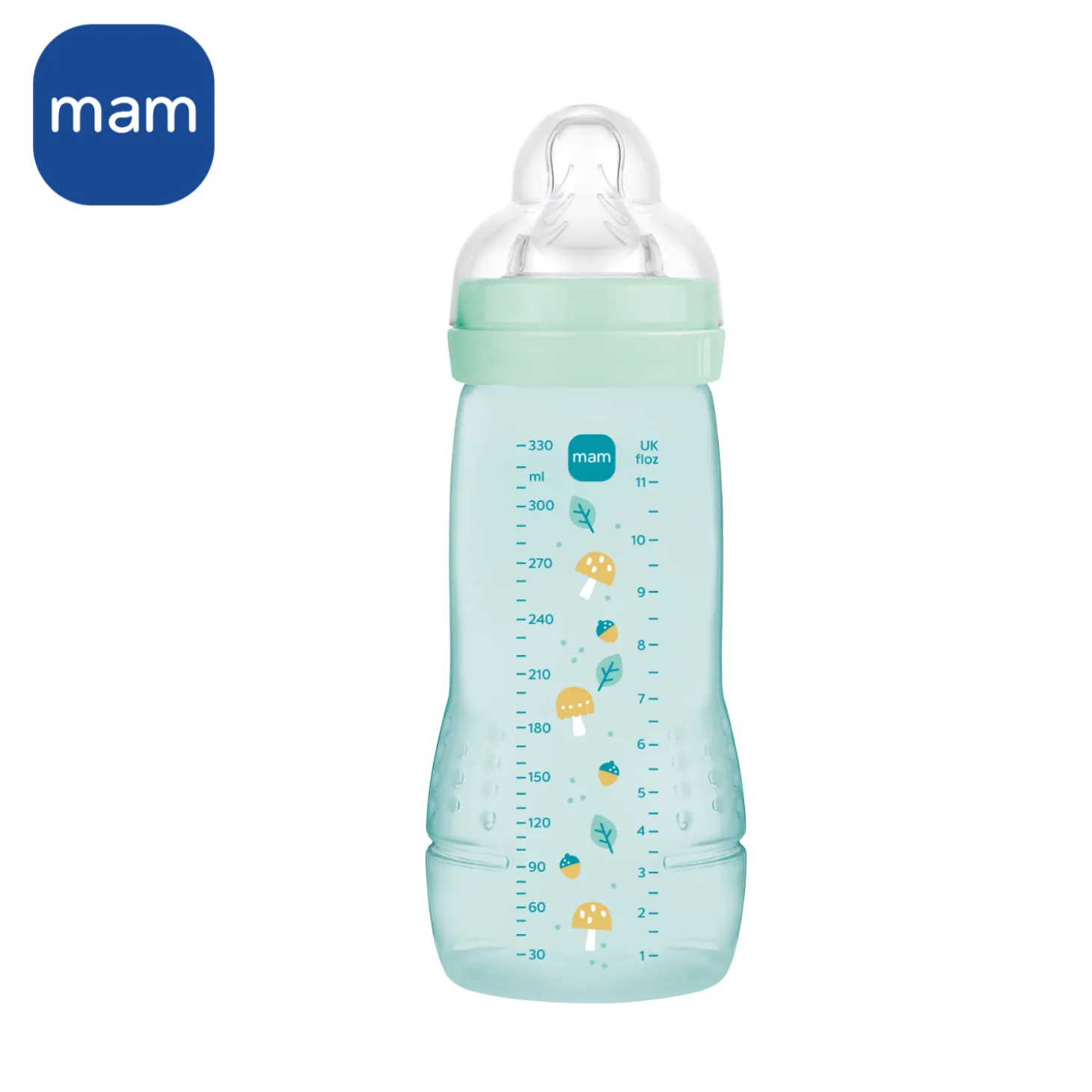 MAM BABY Biberon Easy Active Coloré Tétine Débit X Ice 330 ml
