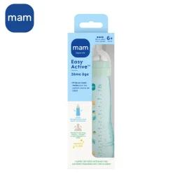 MAM BABY Biberon Easy Active Coloré Tétine Débit X Ice 330 ml