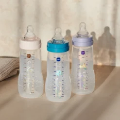 MAM BABY                    Biberon Easy Active Décoré Tétine Débit X    Sable            330 ml