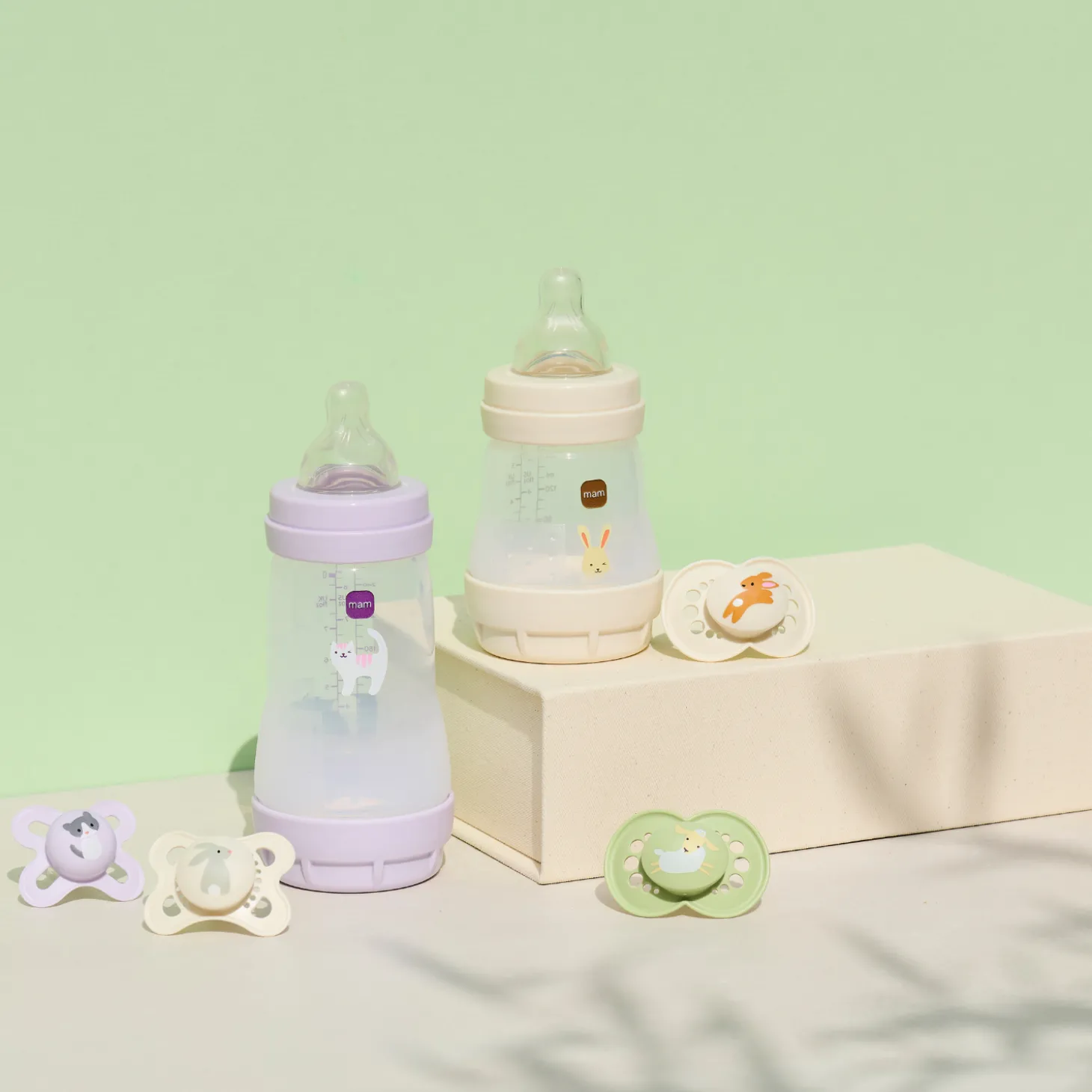MAM BABY 3 biberons anti-coliques Easy Start Lilas 260 ml
