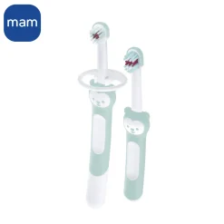 MAM BABY                    Lot de 2 Kits d'apprentissage brosses à dents    Panaché            5 mois+