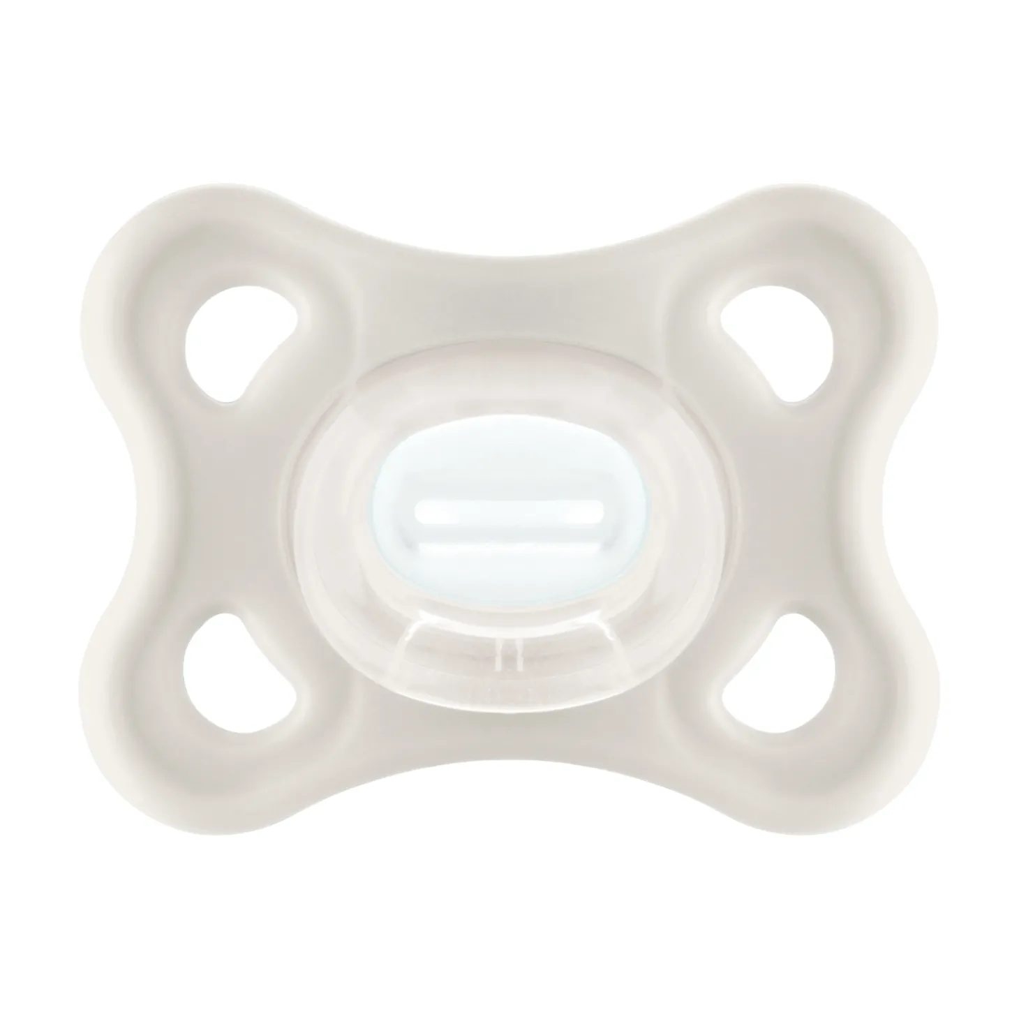 MAM BABY Lot de 2 Sucettes Comfort silicone Boîte de stérilisation Blanc 2 - 12 mois