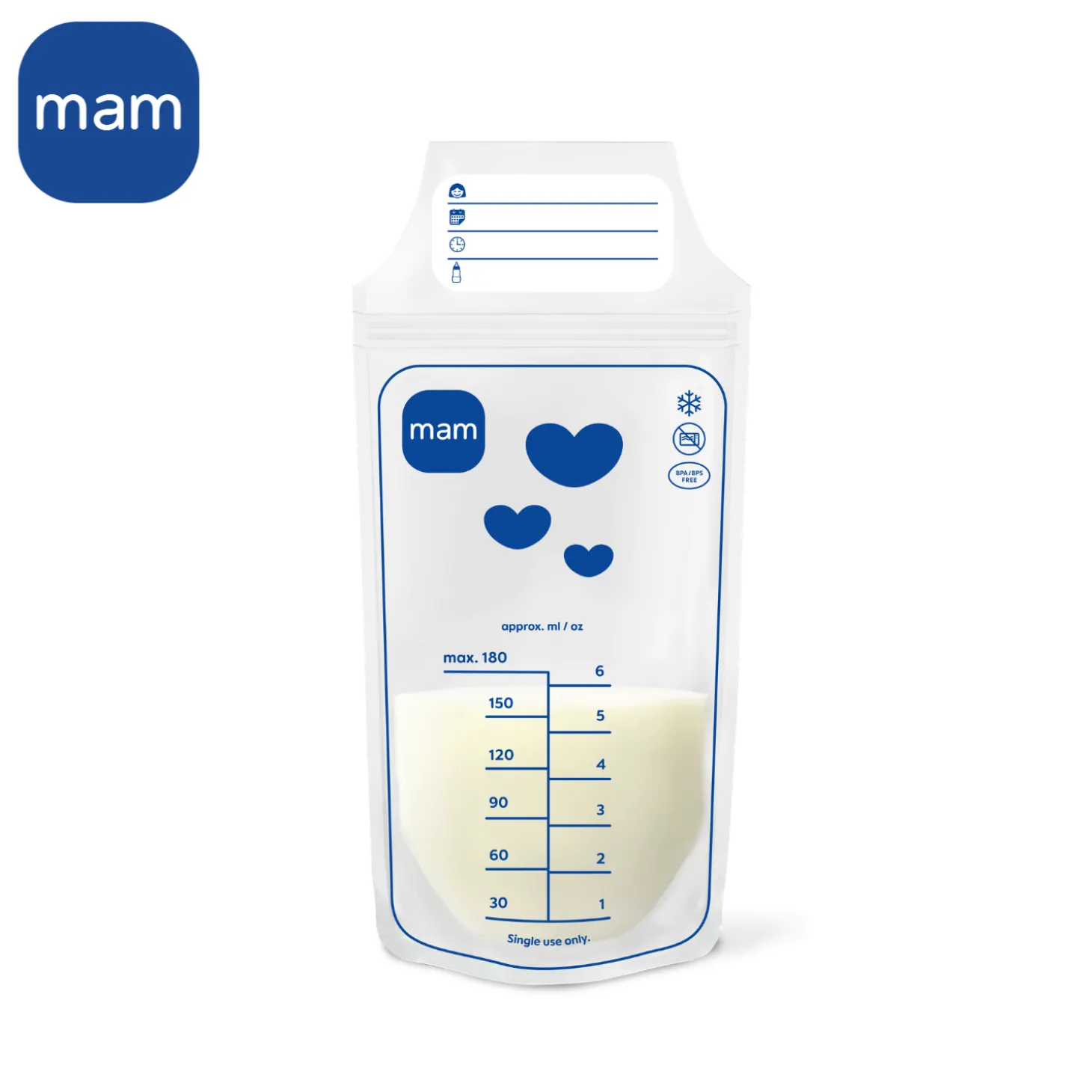 MAM BABY Sachets de conservation 180ml x25