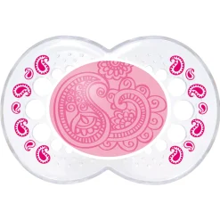MAM BABY                    2 sucettes anatomiques + boîte stérilisation    Panaché            6 mois+