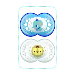 MAM BABY                    2 sucettes Décor    Animaux