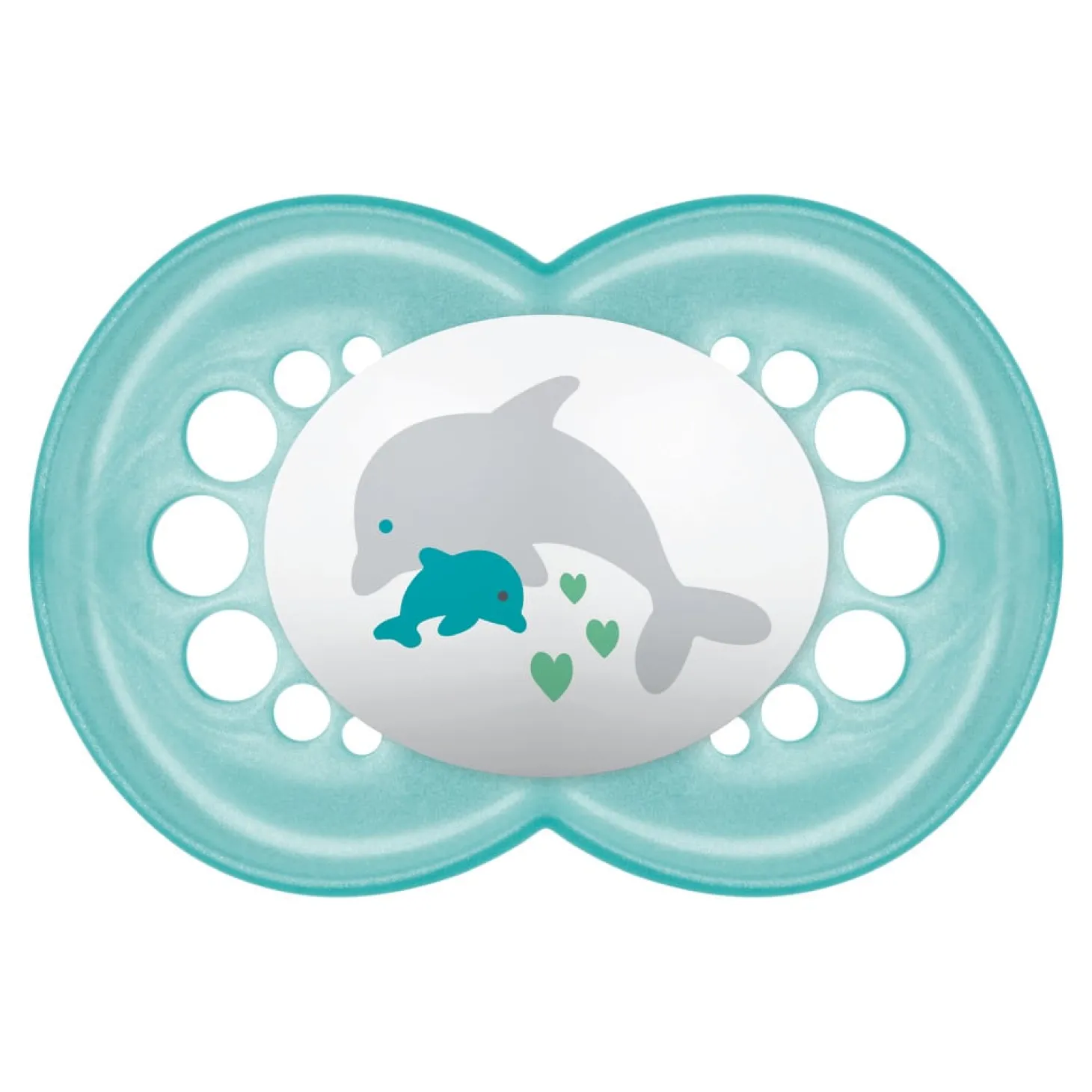 MAM BABY 2 sucettes décor + boîte stérilisation Panaché 6 mois+