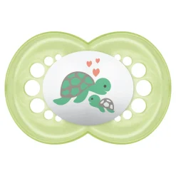 MAM BABY 2 sucettes décor + boîte stérilisation Panaché 6 mois+