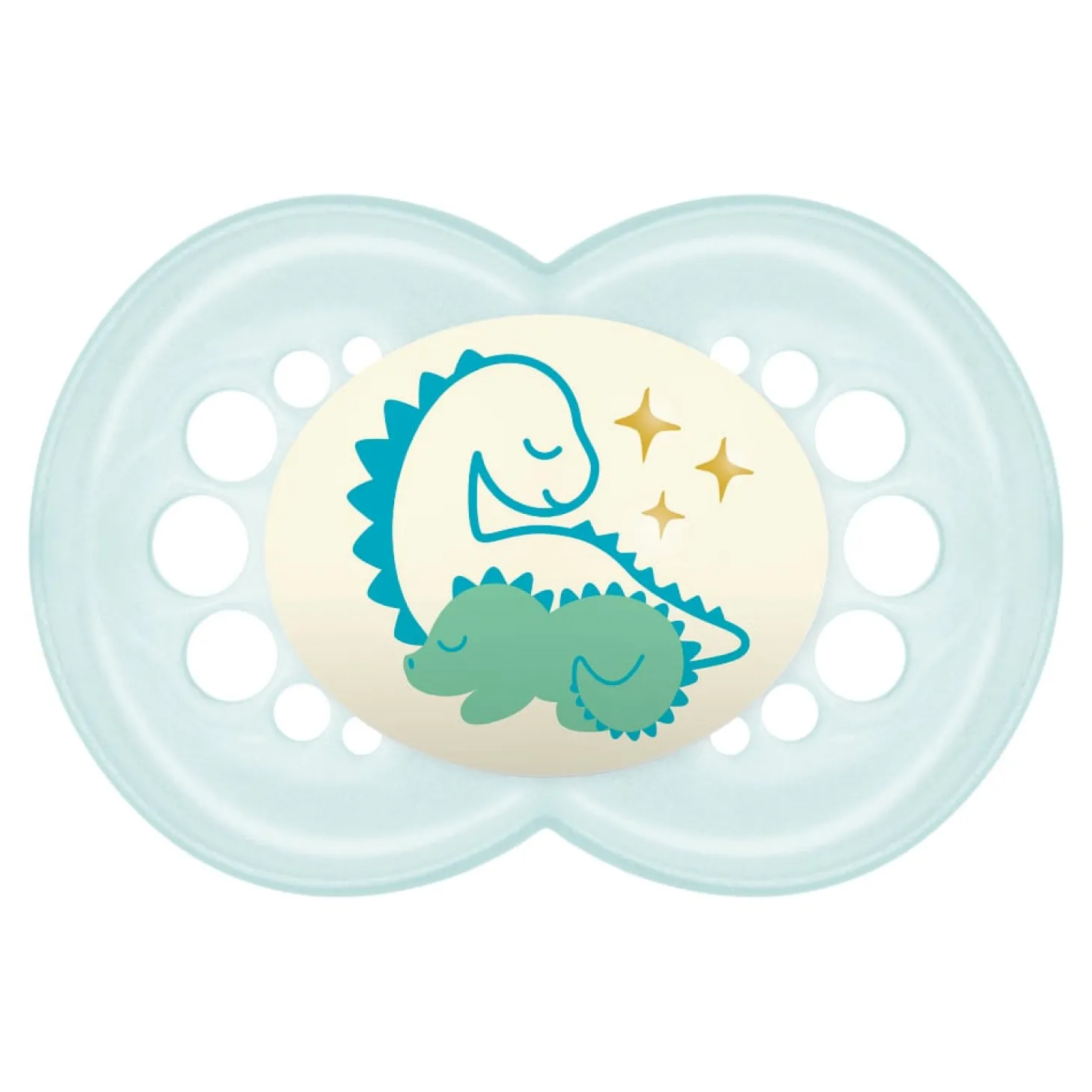 MAM BABY 2 sucettes Nuit + boîte de stérilisation Panaché 18 mois+