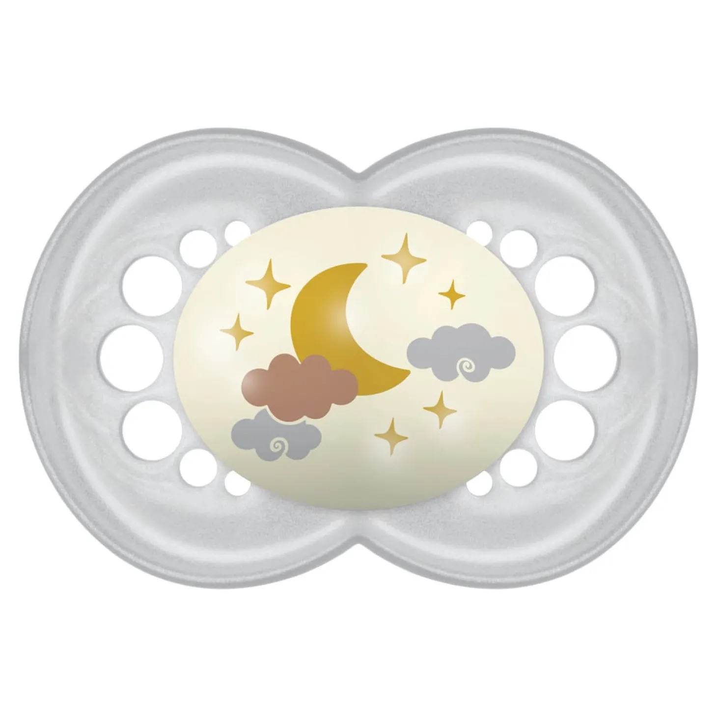 MAM BABY 2 sucettes Nuit + boîte de stérilisation Panaché 18 mois+