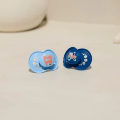 MAM BABY                    3 sucettes Original    Bleu            18 mois +