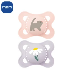 MAM BABY                    2 sucettes Original    Nature