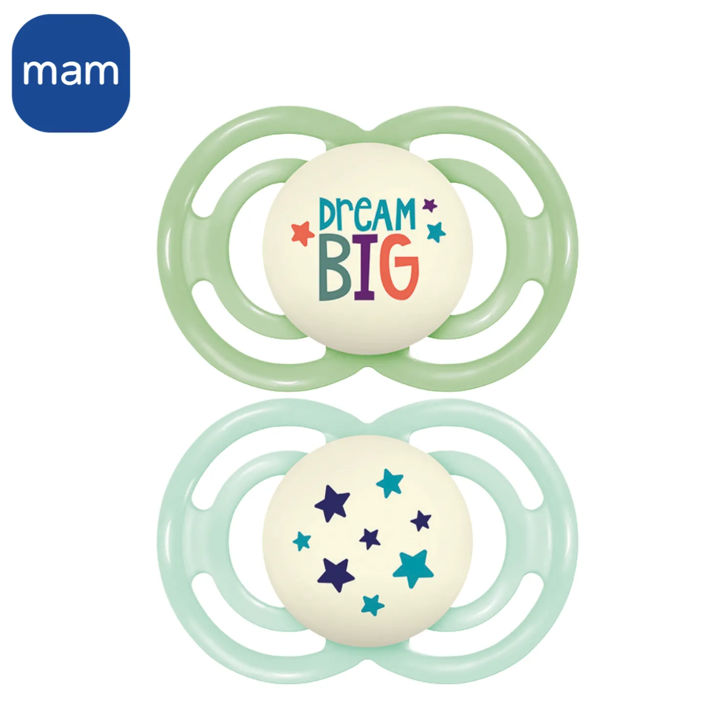 MAM BABY 2 sucettes Perfect nuit Tendance 18 mois+