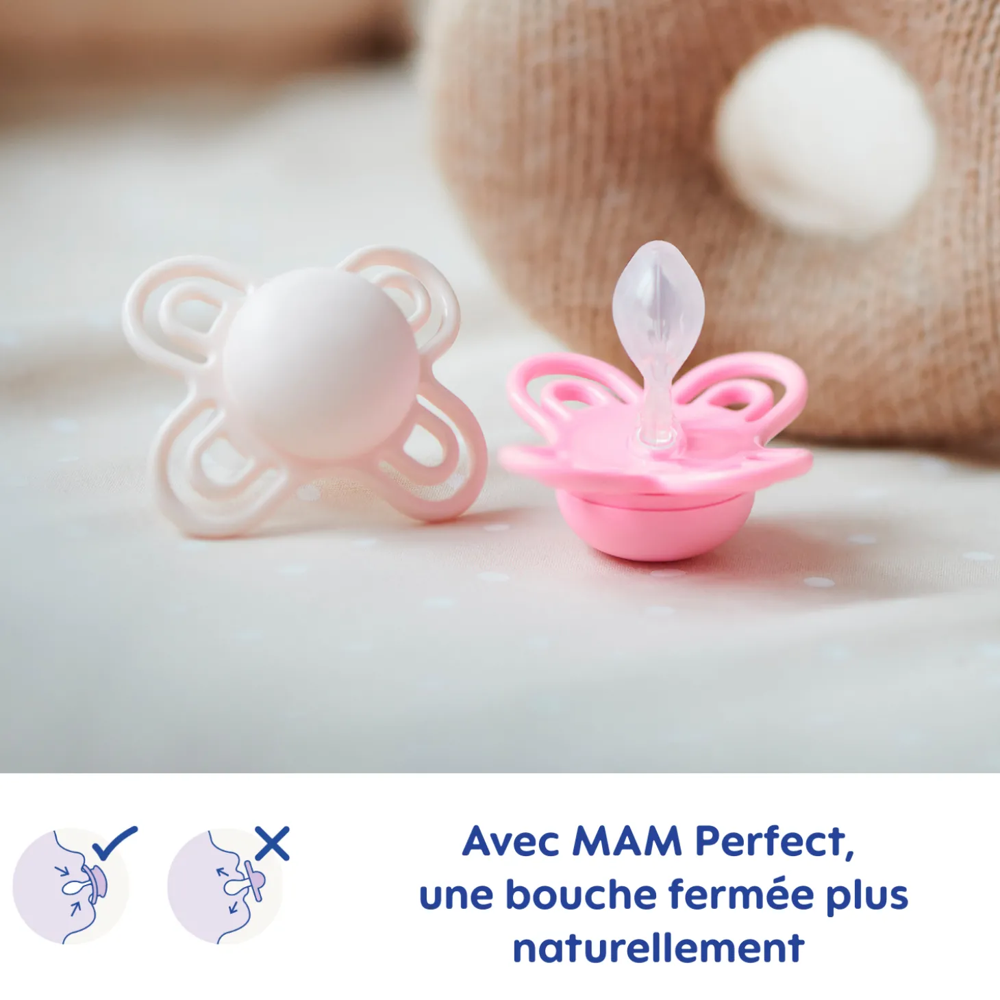 MAM BABY 2 sucettes Perfect nuit Tendance 18 mois+