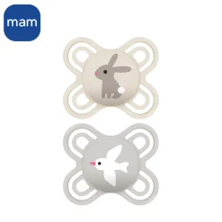 MAM BABY                    2 sucettes Perfect    Panaché