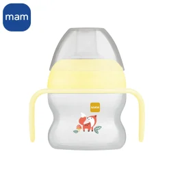 MAM BABY Tasse à bec souple silicone avec anses Panaché 150 Ml
