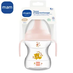 MAM BABY Tasse d'apprentissage avec anses Panaché 190 ml