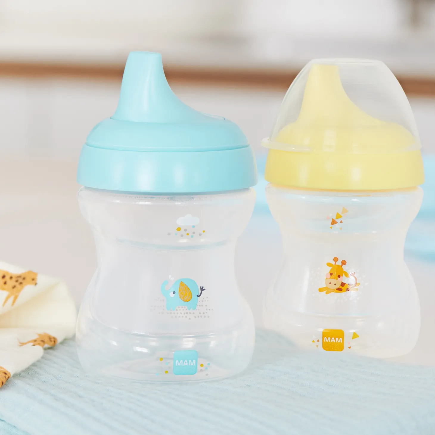 MAM BABY Tasse d'apprentissage avec anses Panaché 190 ml