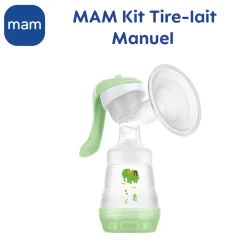 MAM BABY Tire-lait manuel avec kit d'allaitement Vert