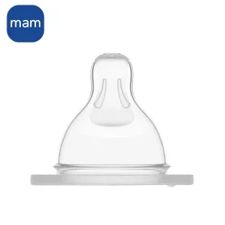 MAM BABY                    Tétine Débit 0 Sil X2    Transparent            0-6 mois
