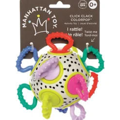 Manhattan Toys Jouet Click Clack Couleur Pop Multicolore