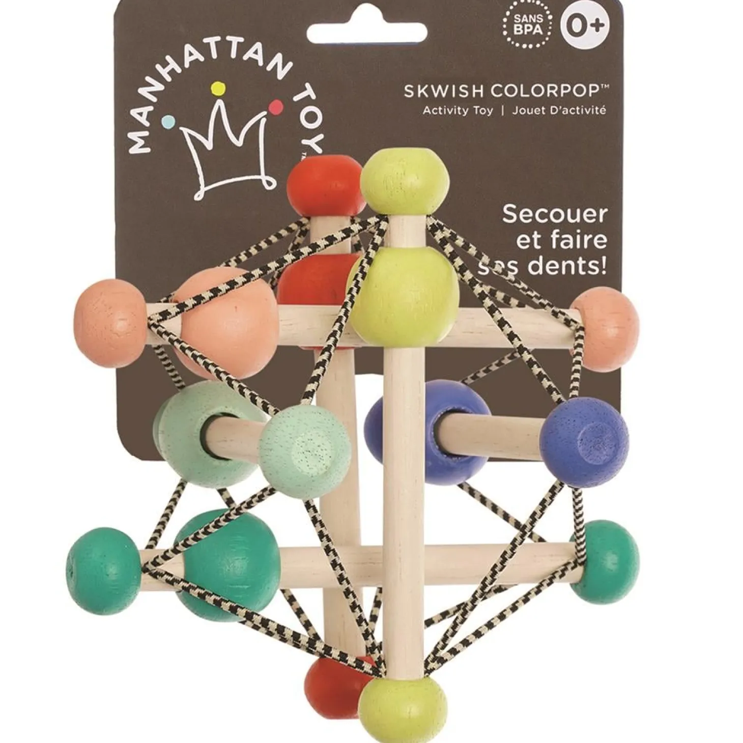 Manhattan Toys Jouet Skwish Couleur Pop Multicolore