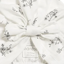 Marèse                    Bonnet Imprime Romantic    Blanc