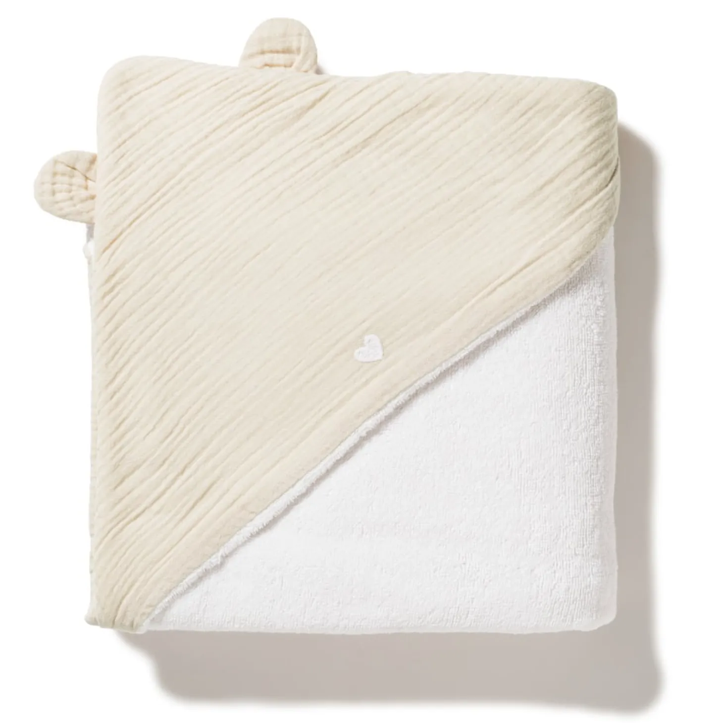 Marèse Cape de Bain Fluffy Soleil d'amour Beige 100x100 cm
