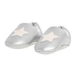 Marèse Chaussons Cuir Grey Silver Stars 19 - 20 mois