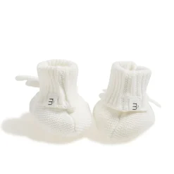 Marèse Chaussons Tricot Flour Ecru