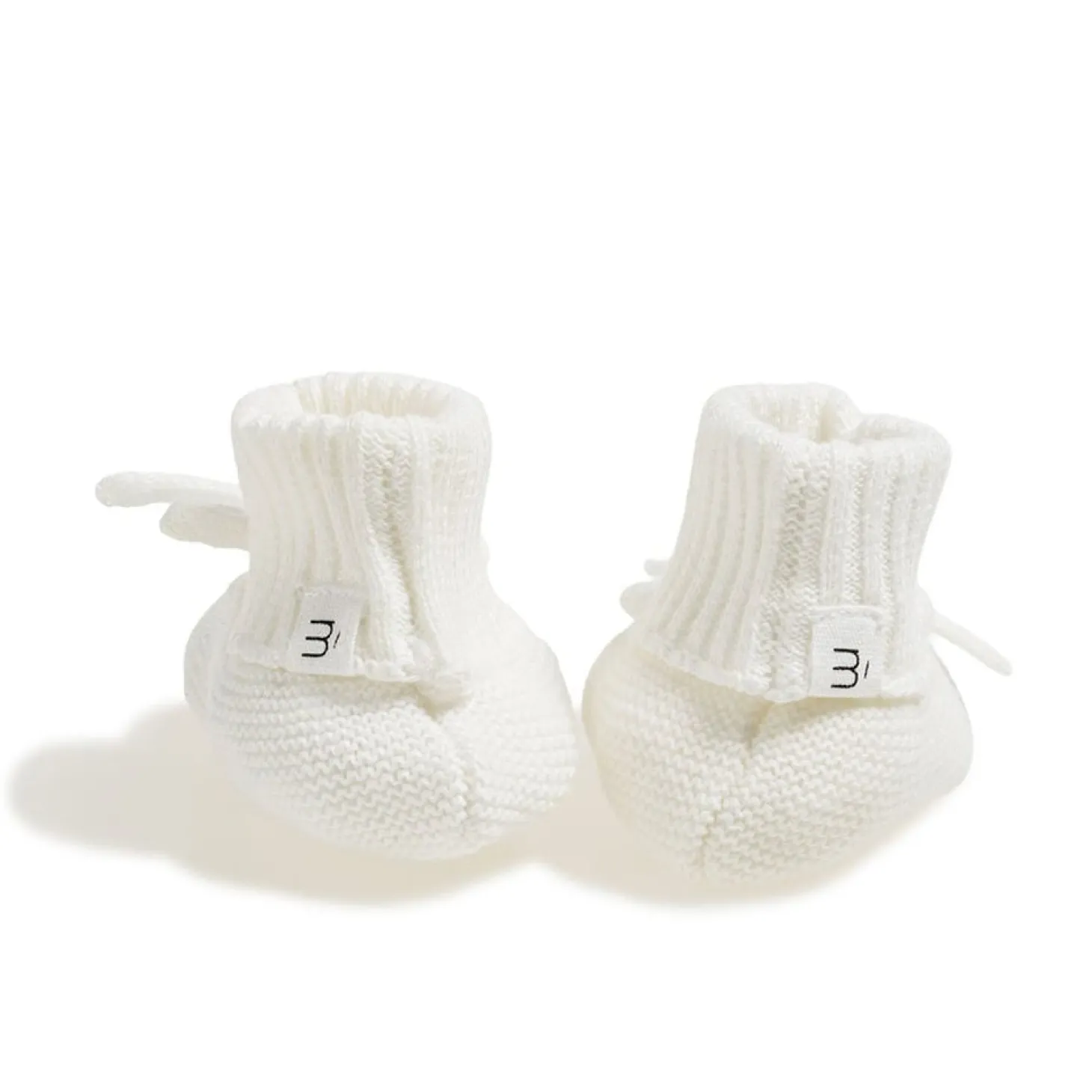 Marèse Chaussons Tricot Flour Ecru