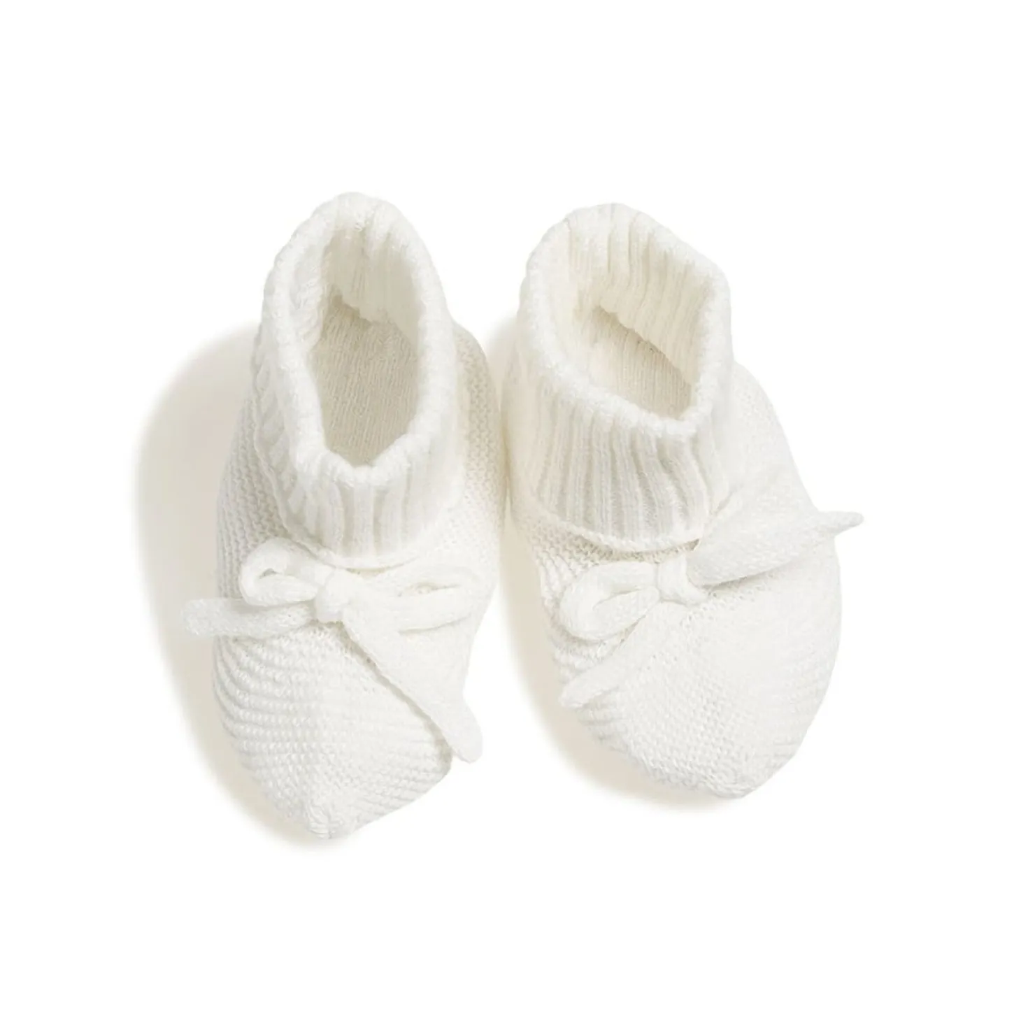 Marèse Chaussons Tricot Flour Ecru