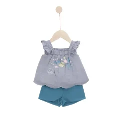 Marèse Ensemble tunique avec short Miss Mimosa Gris Artic
