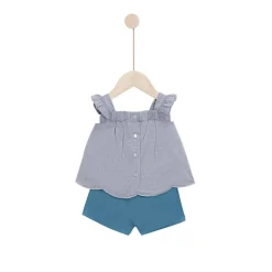 Marèse                    Ensemble tunique avec short Miss Mimosa    Gris Artic