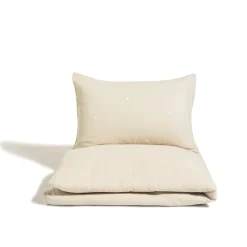 Marèse Housse De Couette+ Taie Fluffy Soleil d'amour Beige 100 x 140 cm