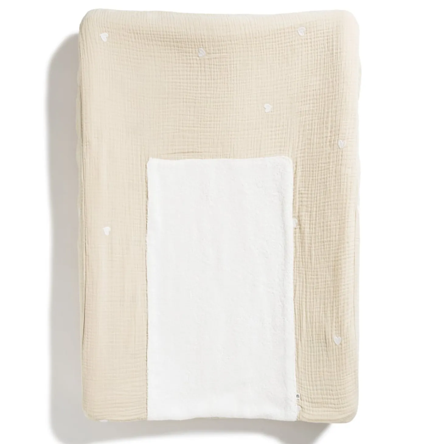 Marèse Housse de Matelas à Langer Fluffy Soleil d'amour Beige 50x70 cm