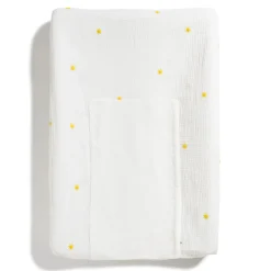 Marèse Sol.Housse Matelas à Langer Plume Blanc 50x70 cm