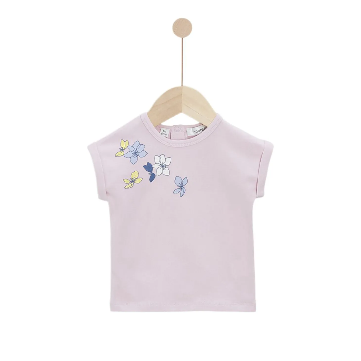Marèse Tee-shirt Manches courtes la saison des lilas Rose Lilas 6 mois