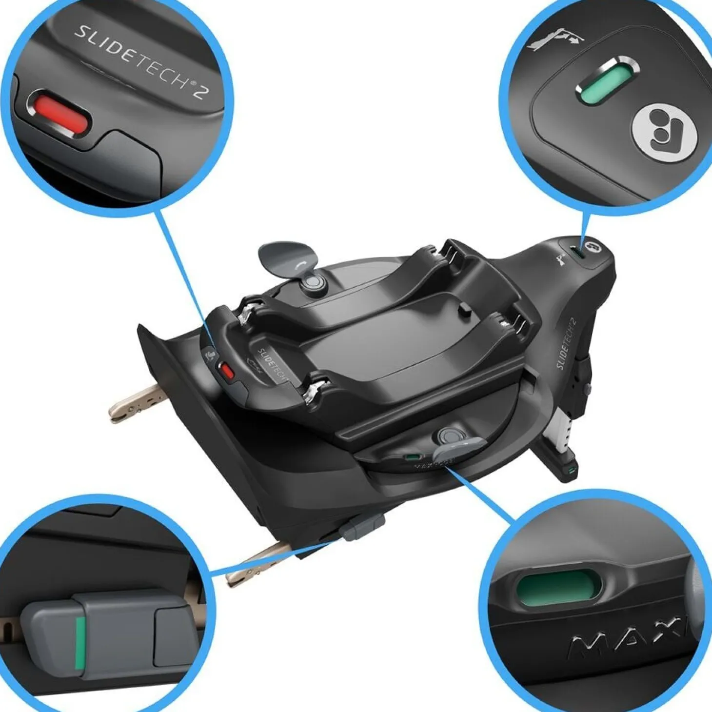 Maxi Cosi Base de siège auto Familyfix Slide Pro Black