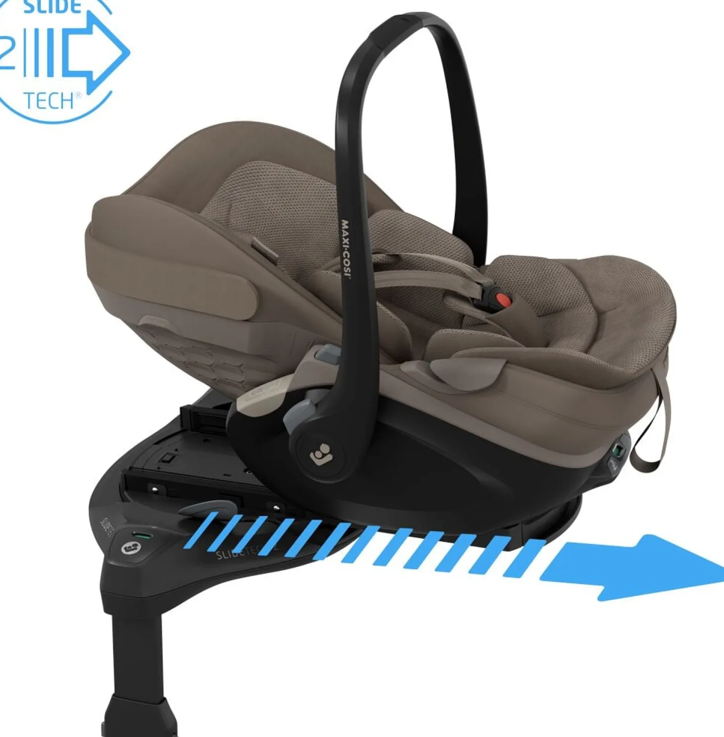 Maxi Cosi Coque Cosy Pebble slide pro Oak Truffle