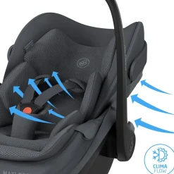 Maxi Cosi                    Coque Cosy Pebble slide pro    Moon Graphite