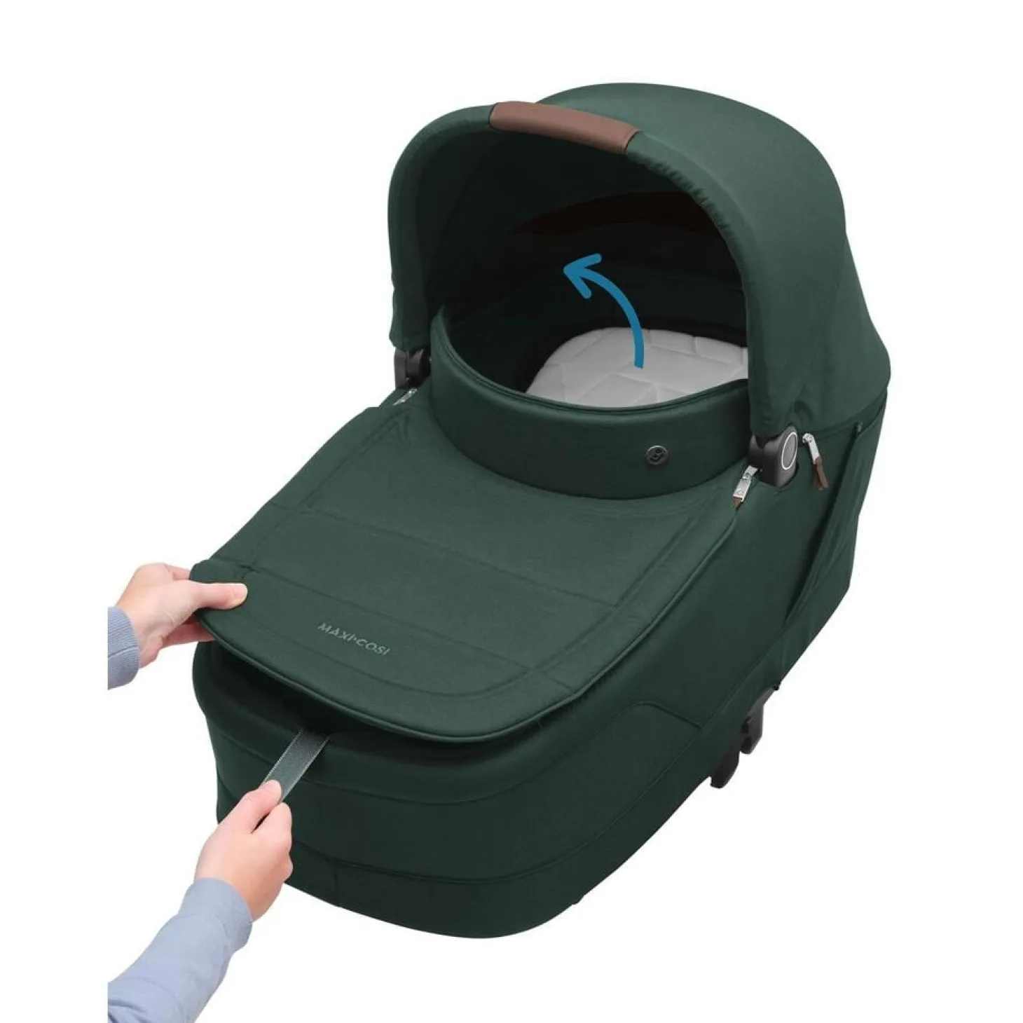 Maxi Cosi Nacelle Sense Twillic Green Brown Leather