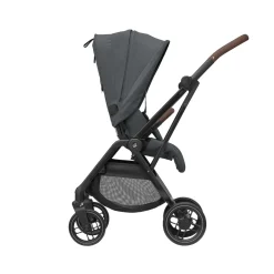 Maxi Cosi Poussette Leona 2 Twillic Graphite Frame / Brown Leather