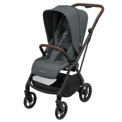 Maxi Cosi Poussette Leona 2 Twillic Graphite Frame / Brown Leather