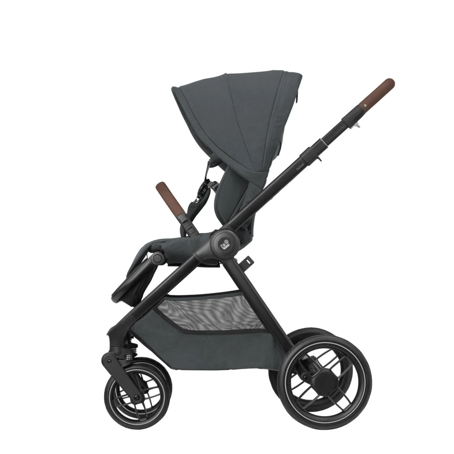 Maxi Cosi Poussette Oxford Twillic Graphite Dark Frame/Brown Leather