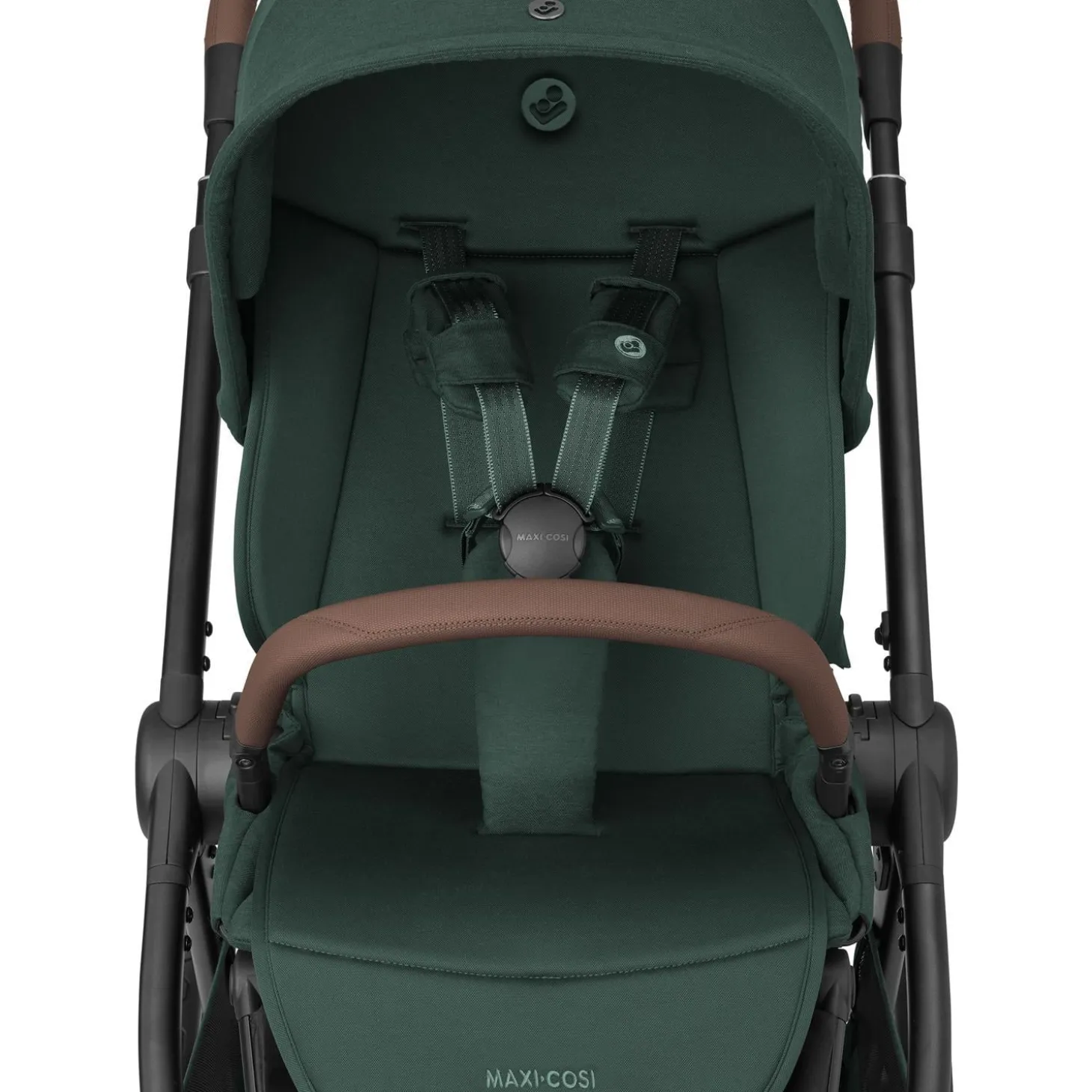Maxi Cosi Poussette Oxford Twillic Green Dark Frame/Brown Leather