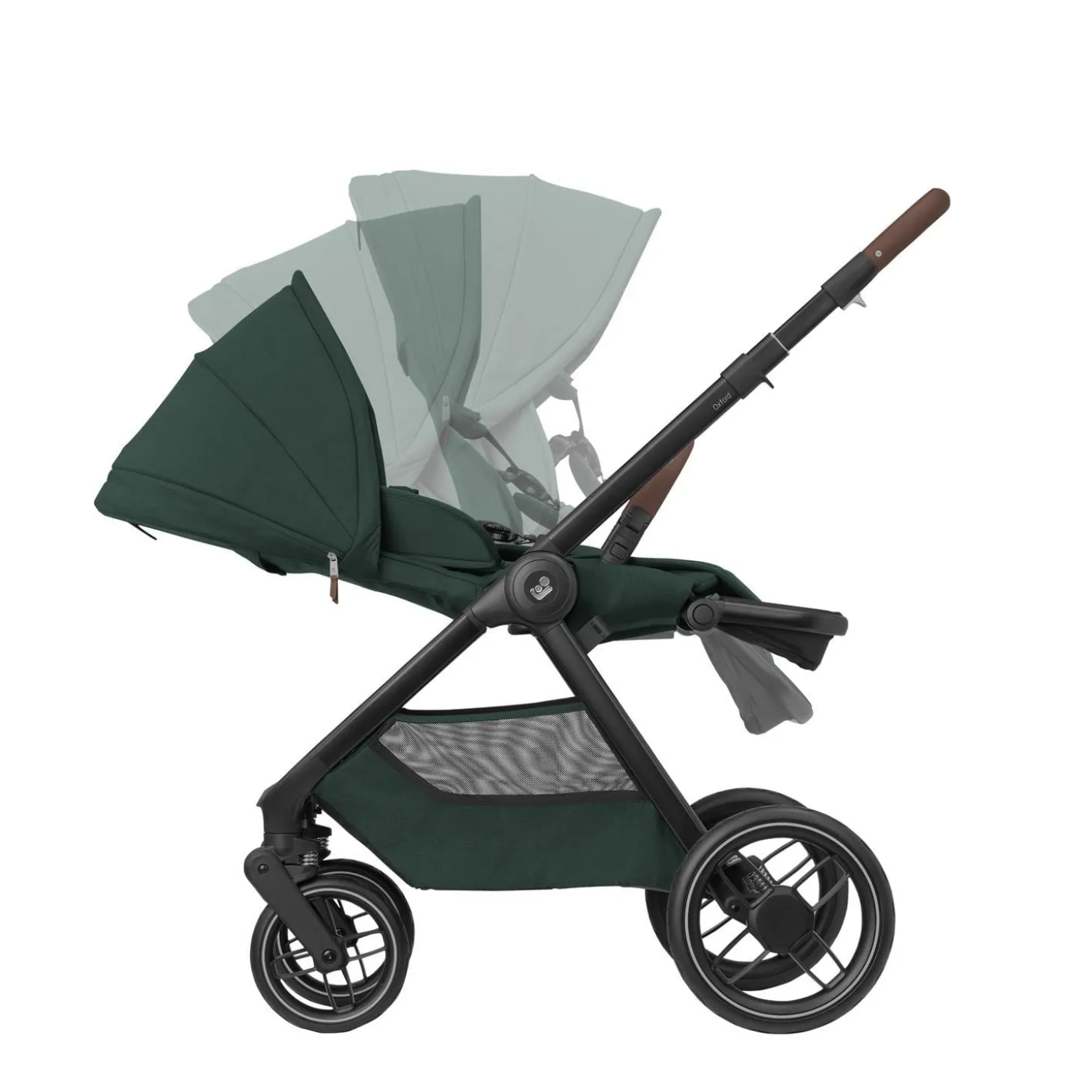 Maxi Cosi Poussette Oxford Twillic Green Dark Frame/Brown Leather
